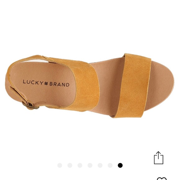 BNIB LUCKY BRAND Hairmony Platform Sandals Size 9 - Picture 6 of 7